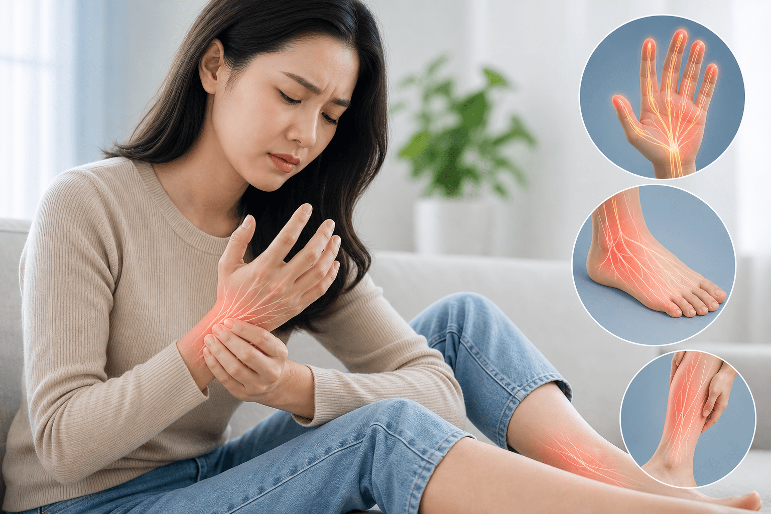 Tê tay chân: nguyên nhân, dấu hiệu nguy hiểm và cách xử lý