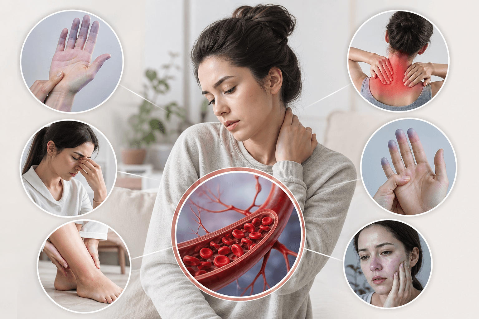 12 Dấu Hiệu Tuần Hoàn Máu Kém Và Cách Cải Thiện Hiệu Quả