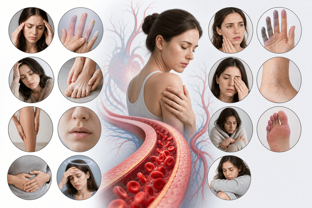 12 dấu hiệu tuần hoàn máu kém phổ biến nhất